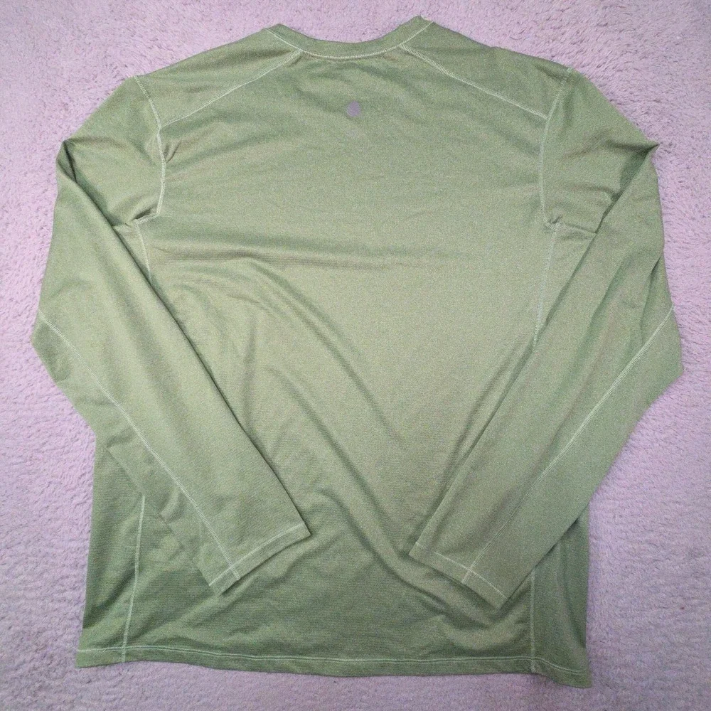 Stio Hylas Crew Shirt Mens XL Green Sun UPF 50 Lightweight Performance Outdoors
